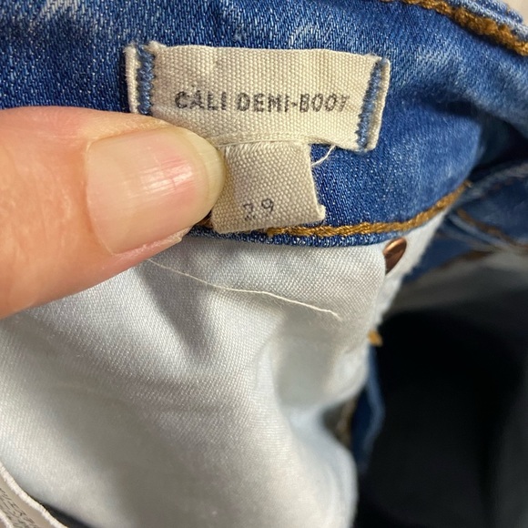 Madewell Cali Demi Boot jeans medium wash women Sz 29 - Picture 8 of 9